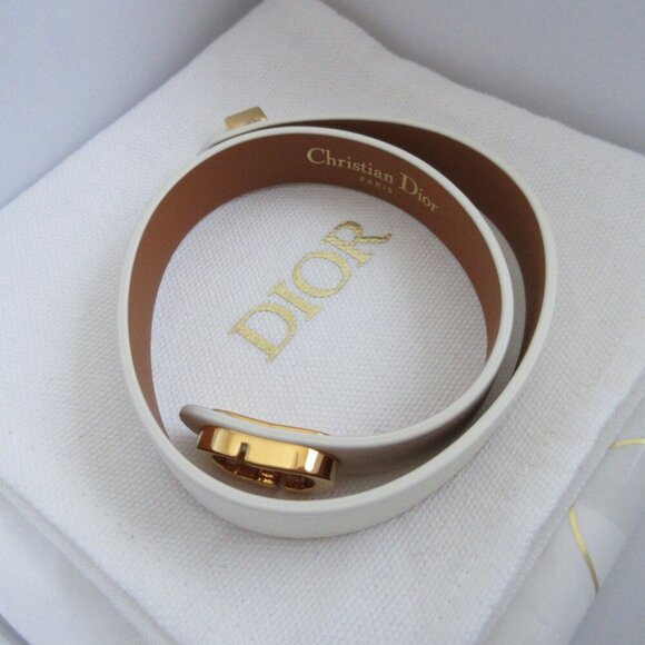 DIOR Ivory Leather Charm Bracelet - Picture 5 of 7